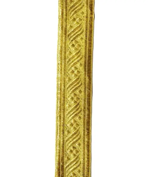 Floral Metallic Gold Decorative Braid & Garment Trimming