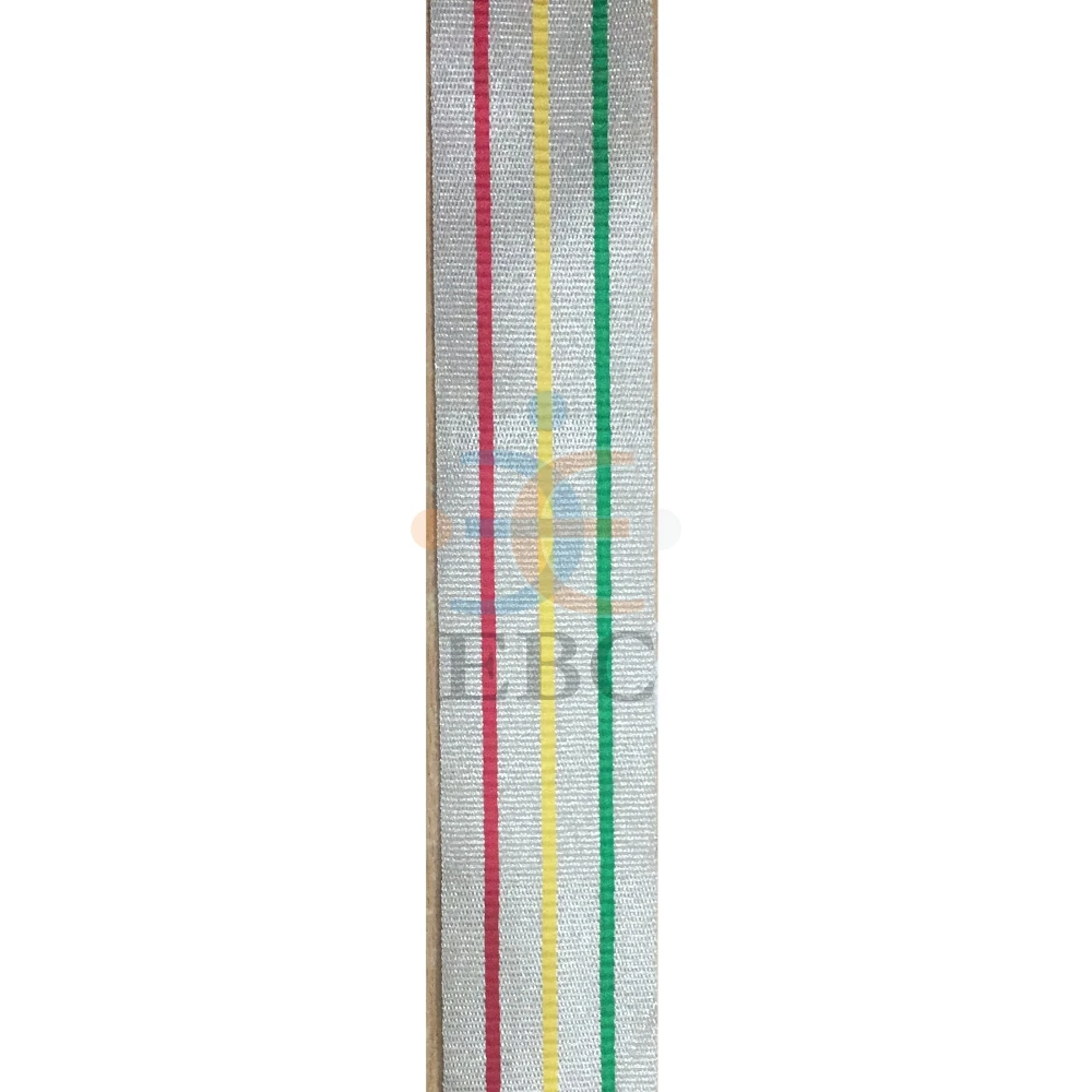 Custom Striped Cadet Belt Sash & Gold Mylar Braid Lace