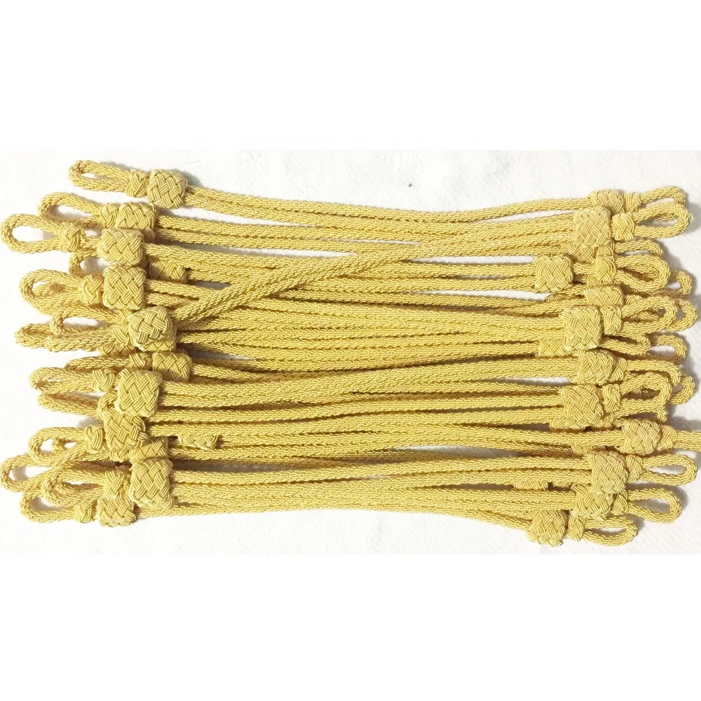 Handmade Gold Bullion Officer Cap Cord (Mützenkordel)