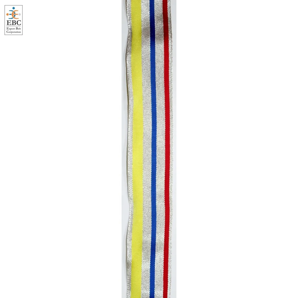 Custom Striped Cadet Belt Sash & Gold Mylar Braid Lace - Image 3
