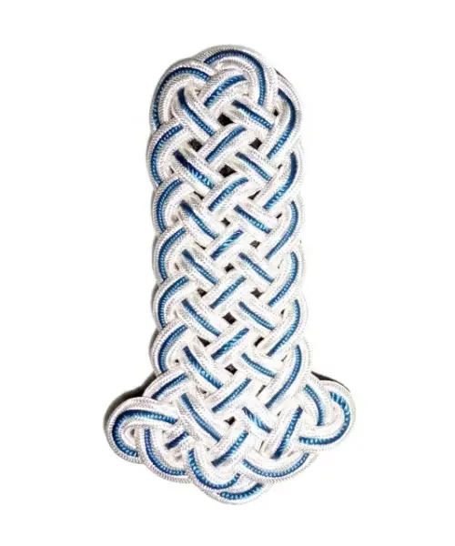 Handmade Ceremonial Epaulette Cords with Brass Clips (Pair)