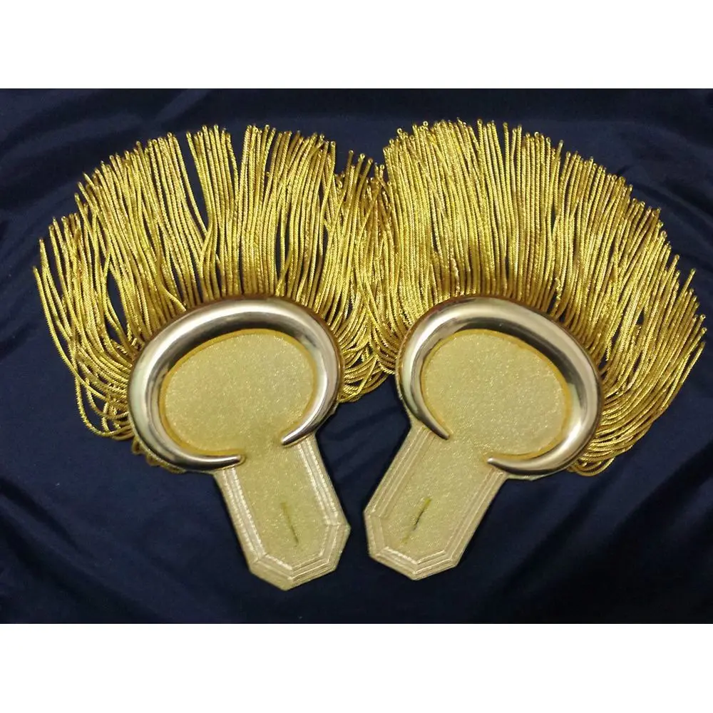 Ceremonial Uniform Shoulder Epaulettes with Bullion Fringe - Image 6
