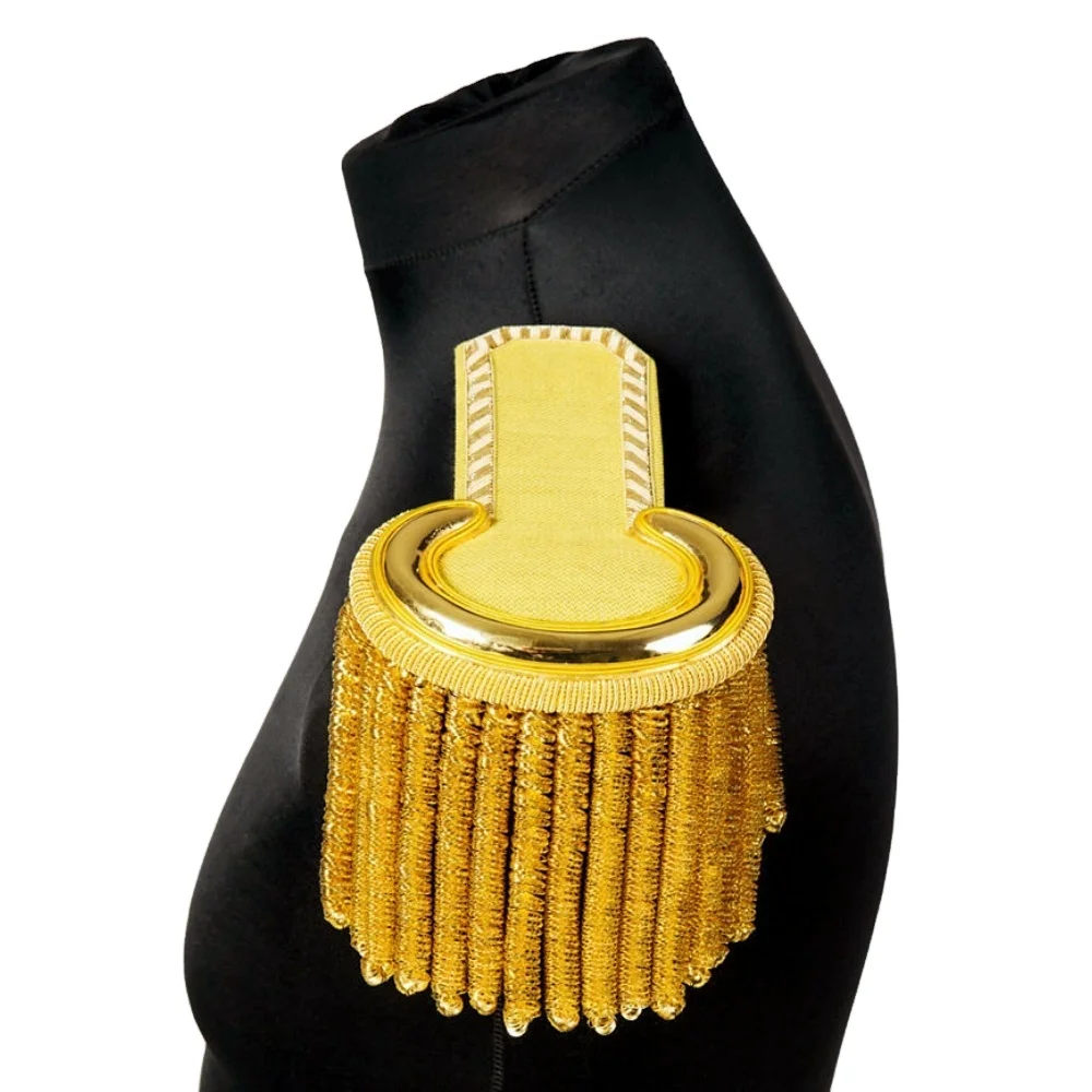 Spiral Gold Bullion Wire Fringe for Epaulettes & Banners - Image 5