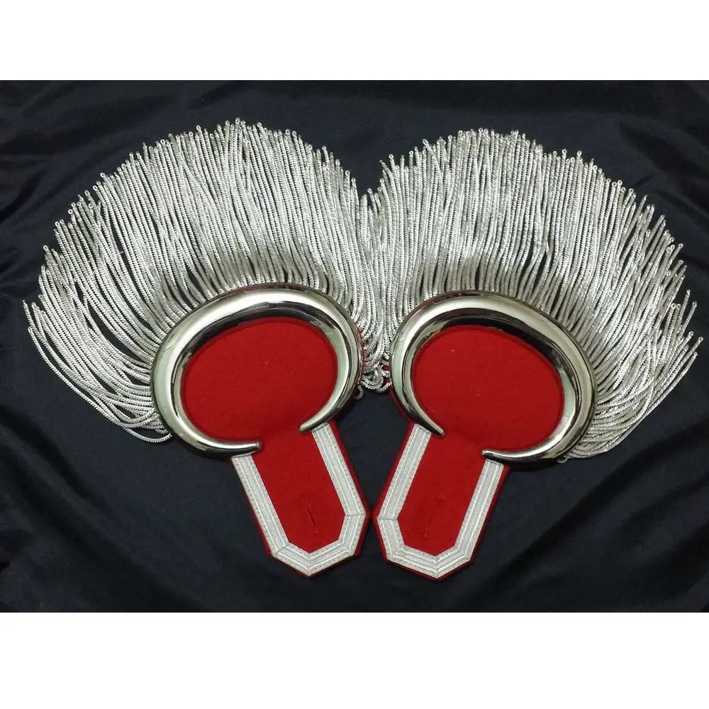 Ceremonial Uniform Shoulder Epaulettes with Bullion Fringe - Image 4