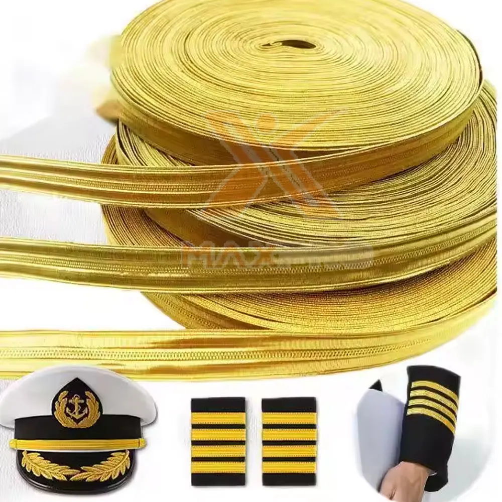 Hand-Knitted Bullion Thread Lacing & Uniform Braids - Image 2