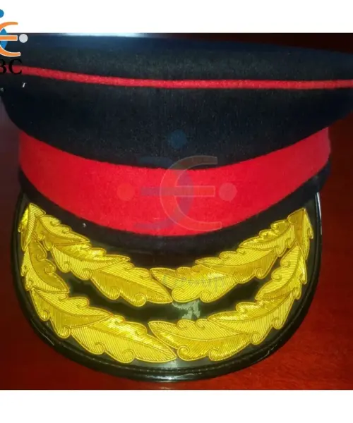 Officer & Cadet Wool Peak Cap for Ceremonial Uniforms