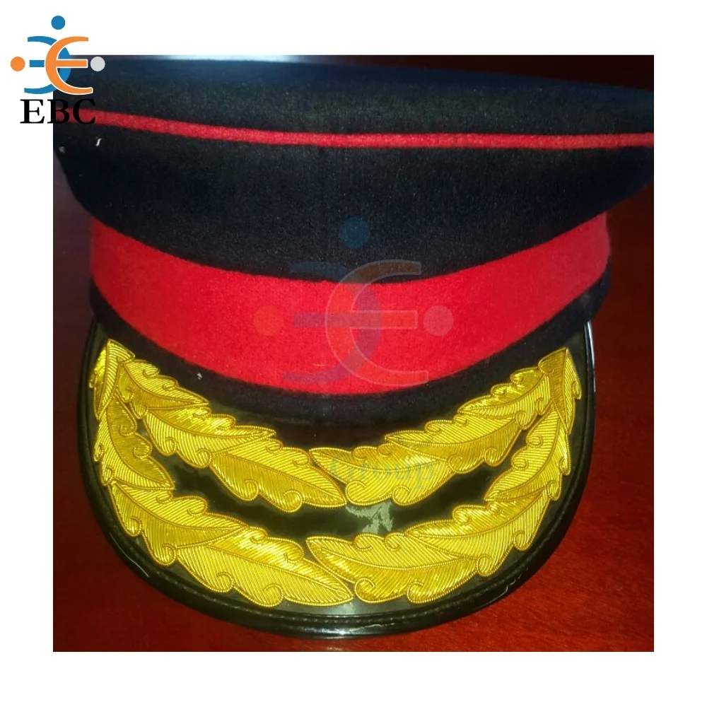 Officer & Cadet Wool Peak Cap for Ceremonial Uniforms