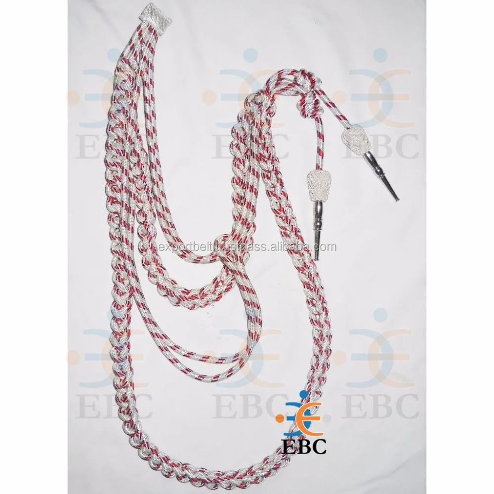 Gold Bullion Wire Ceremonial Aiguillette with Dual Brass Tips - Image 2