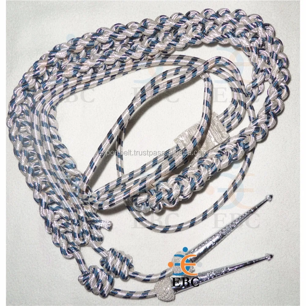 Gold Bullion Wire Ceremonial Aiguillette with Dual Brass Tips - Image 6